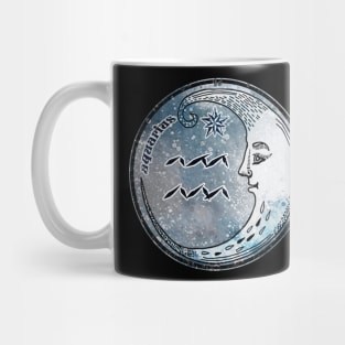 Moon Sign Astrology Zodiac Symbol Stars and Crescent Moon Mug